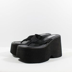 Steve Madden Gwen Platform Sandal - Black 7M